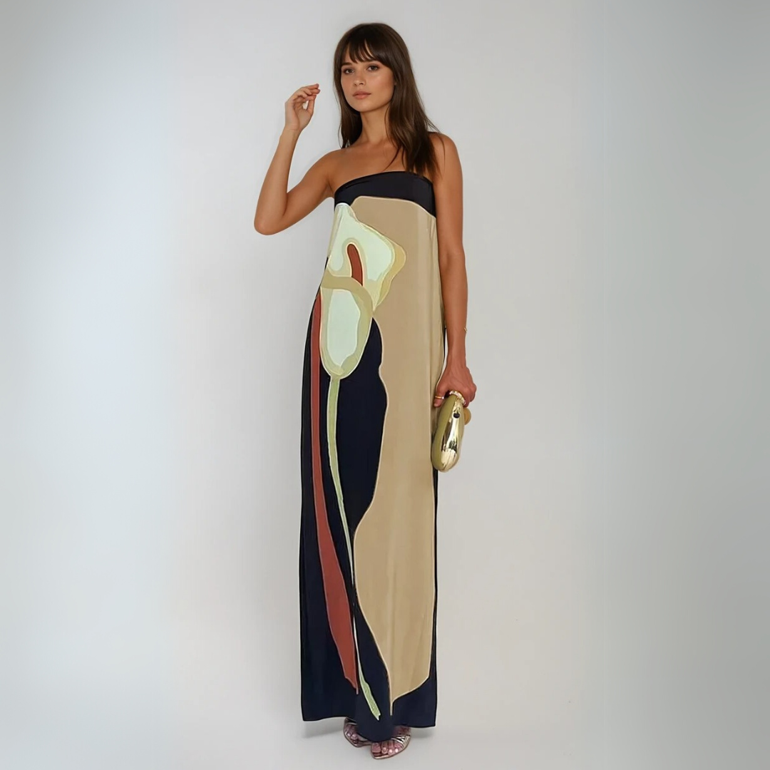 Mila™ - Long printed dress