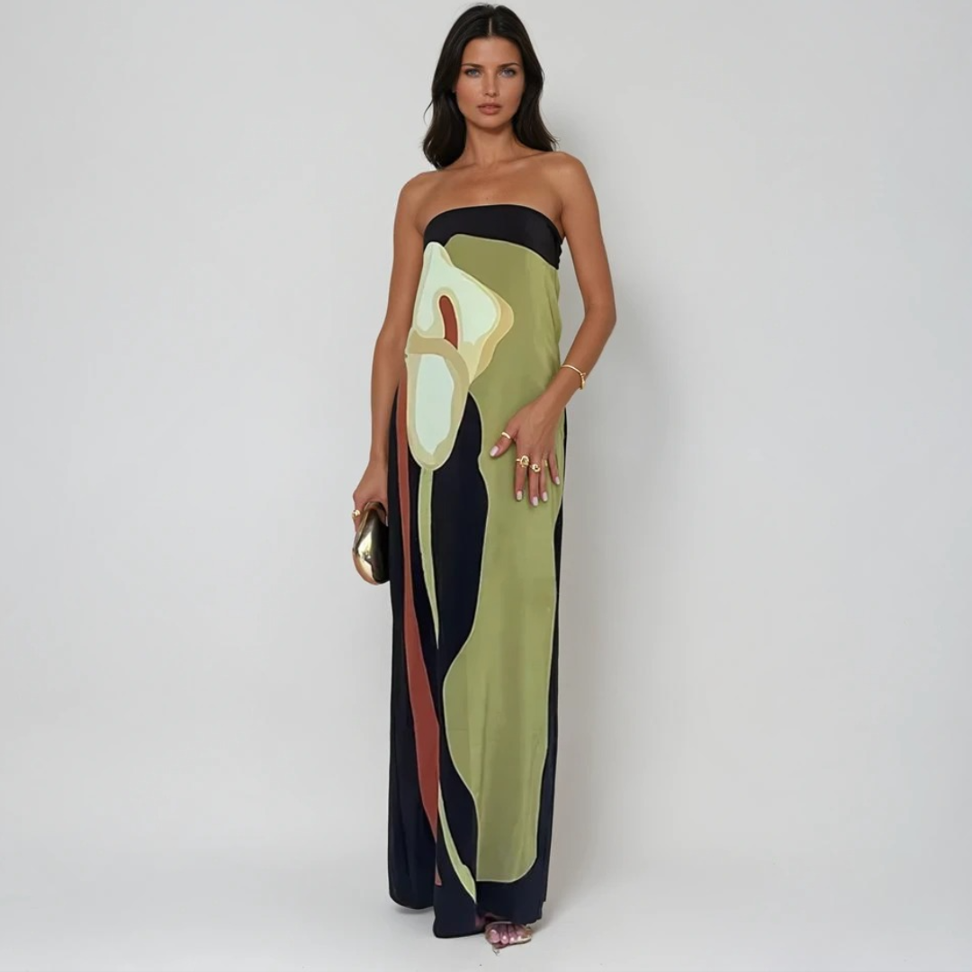 Mila™ - Long printed dress