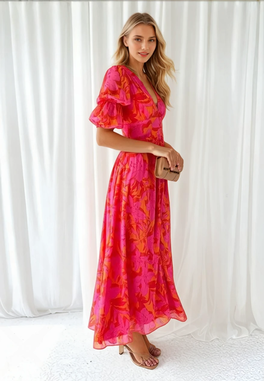 Romee™ - Rose Red Maxi Dress